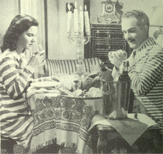Cena de Uma pulga na balança, 1953, Luciano Salce